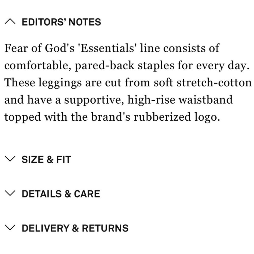Fear Of God Essentials Ribbed Sweater Leggings in Chocolate Brown - Picture 9 of 13